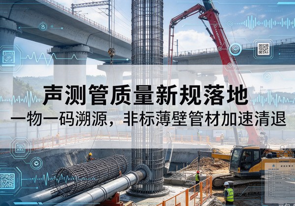 钟楼声测管质量新规落地，一物一码溯源，非标薄壁管材加速清退